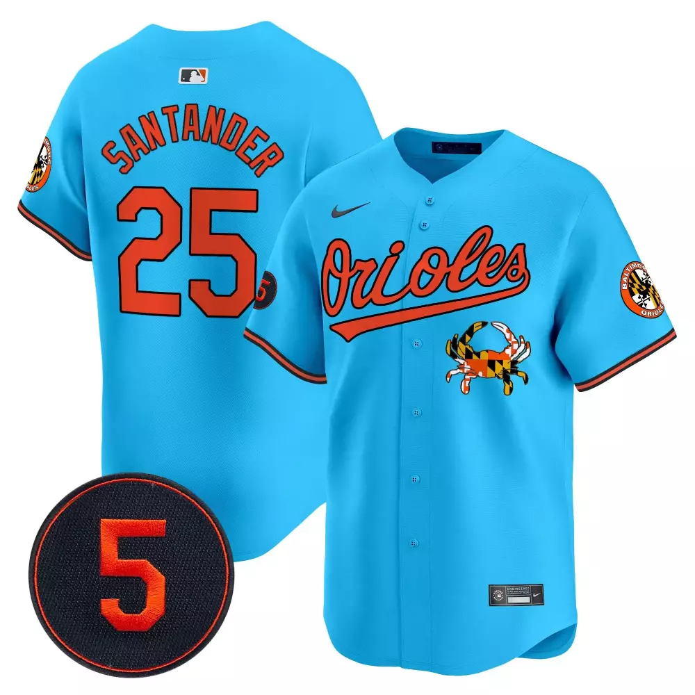 Robinson Patch Baltimore Orioles Men's Light Blue Jersey | Vapor Premier Limited Edition | All Stitched Fan Gear for Men, Women & Youth