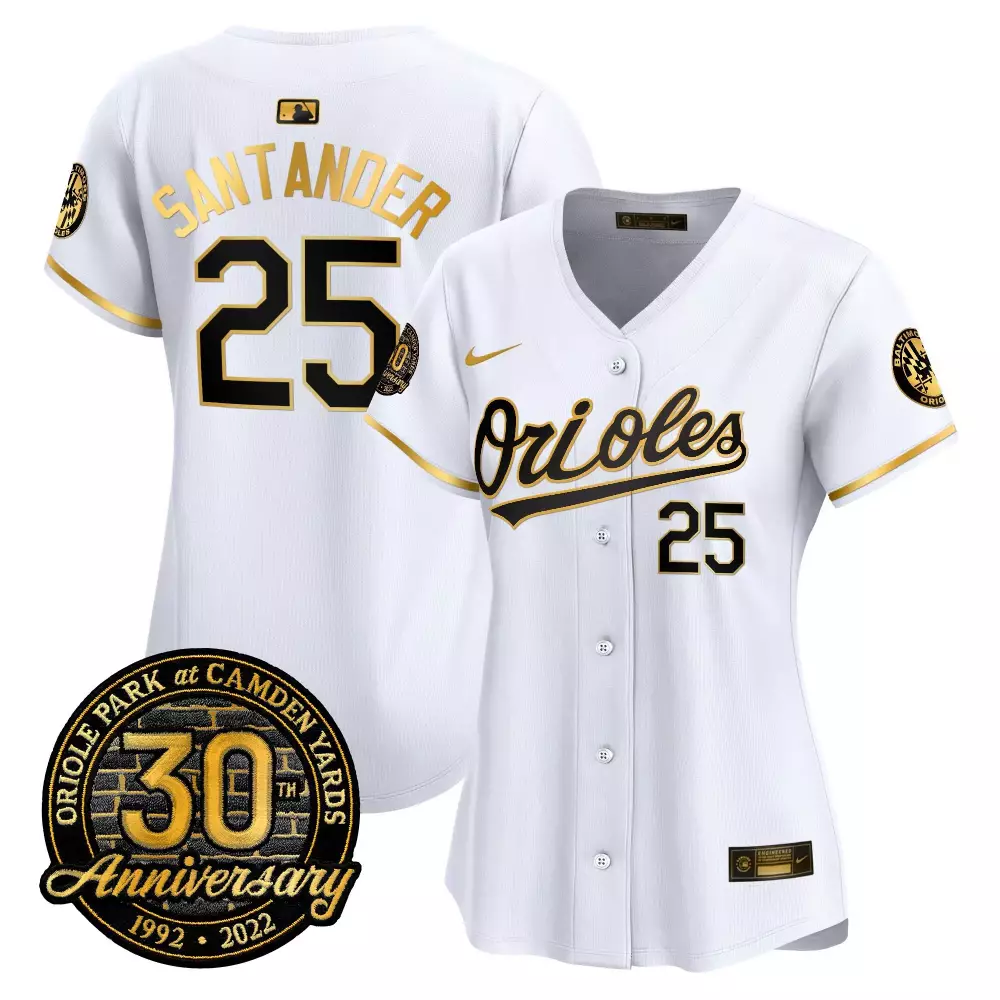 anthony santander white gold mens baltimore orioles robinson patch vapor premier limited jersey all stitched