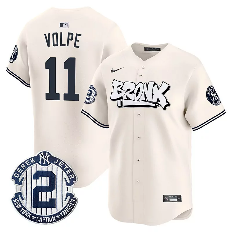 Anthony Volpe New York Yankees The Bronx Graffiti Vapor Premier Limited Jersey V3 | Cream Stitched Fan Gear | For Men, Women & Youth
