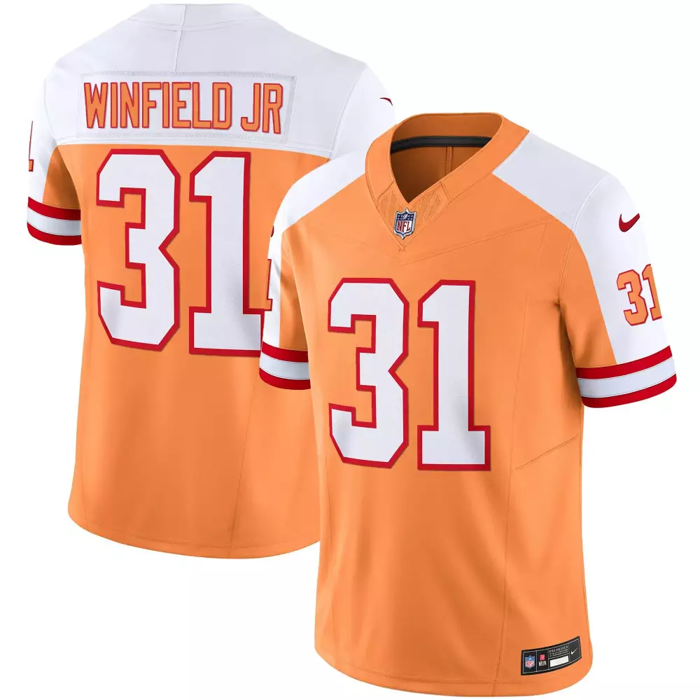 Antoine Winfield Jr. Alternate Men's Tampa Bay Buccaneers Throwback Gold Limited Jersey | Stitched Design | Game Day Outfit for Men, Women & Youth