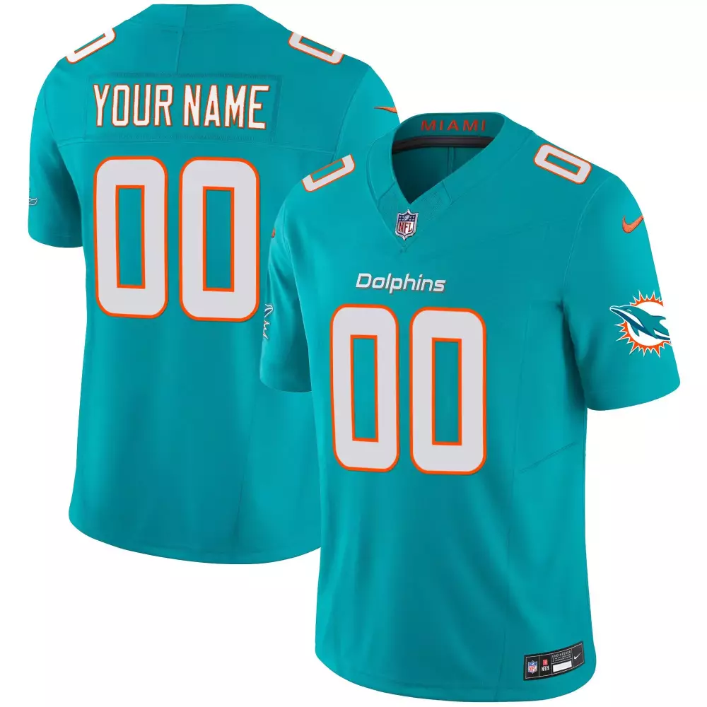 Miami Dolphins Aqua Men's Jersey | Vapor Limited Edition | Custom Stitched | For Men, Women & Youth