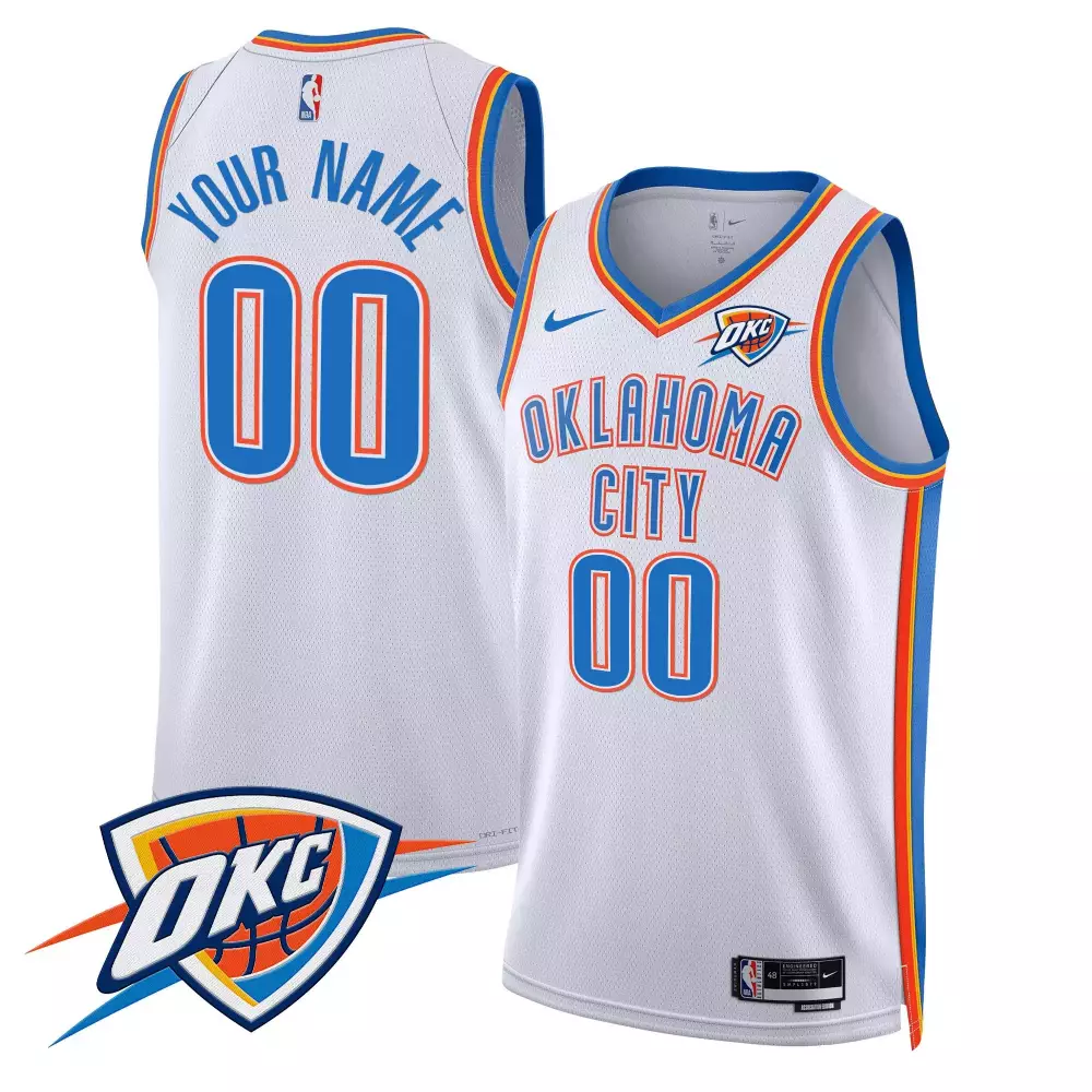 association men oklahoma city thunder swingman custom jersey v2 all stitched