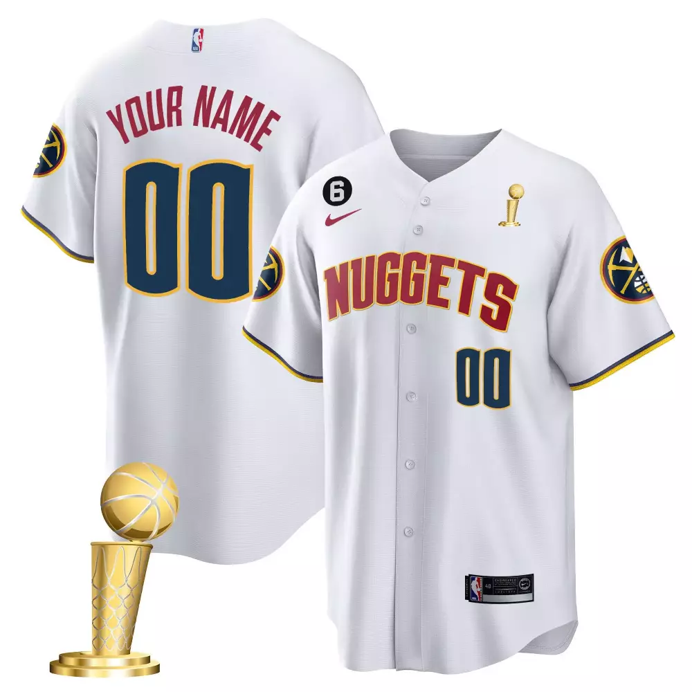 association men denver nuggets 2023 finals patch gold custom jersey all stitched