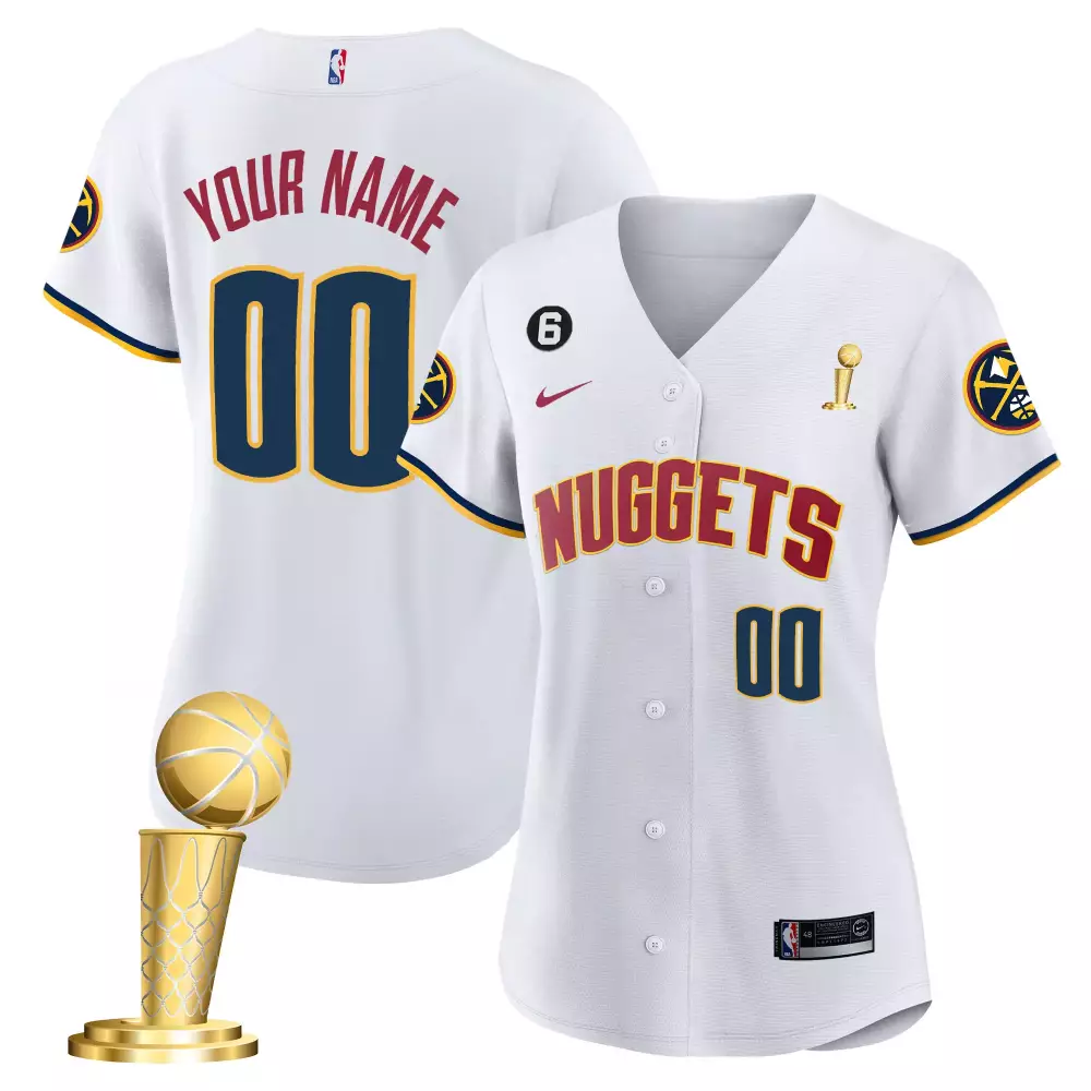 association men denver nuggets 2023 finals patch gold custom jersey all stitched