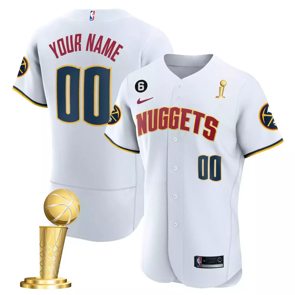 association women denver nuggets 2023 finals champions flex base custom jersey all stitched