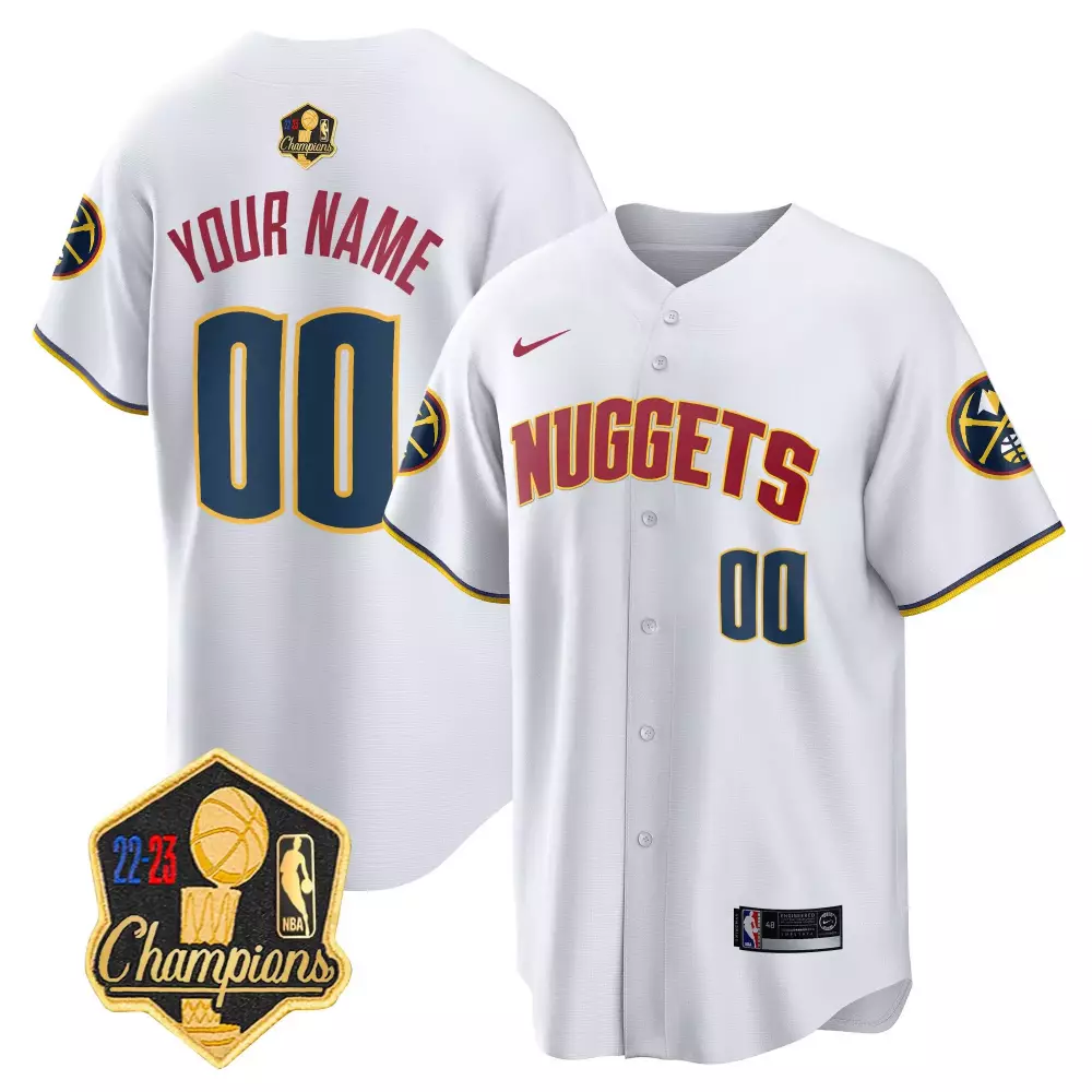 association women denver nuggets 2023 finals champions flex base custom jersey all stitched