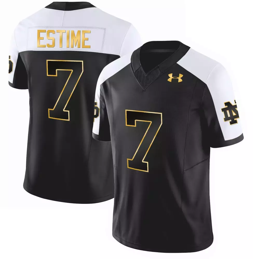 alternate women notre dame fighting irish gold vapor limited custom jersey all stitched