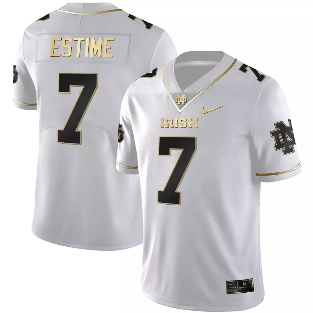audric estime navy womens notre dame fighting irish vapor limited jersey all stitched