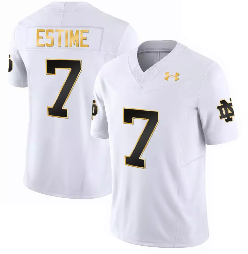 audric estime navy womens notre dame fighting irish vapor limited jersey all stitched
