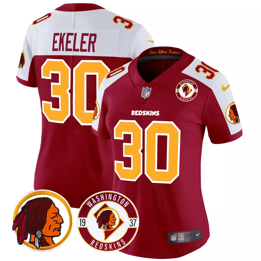 austin ekeler burgundy alternate mens washington redskins throwback vapor limited jersey v2 all stitched