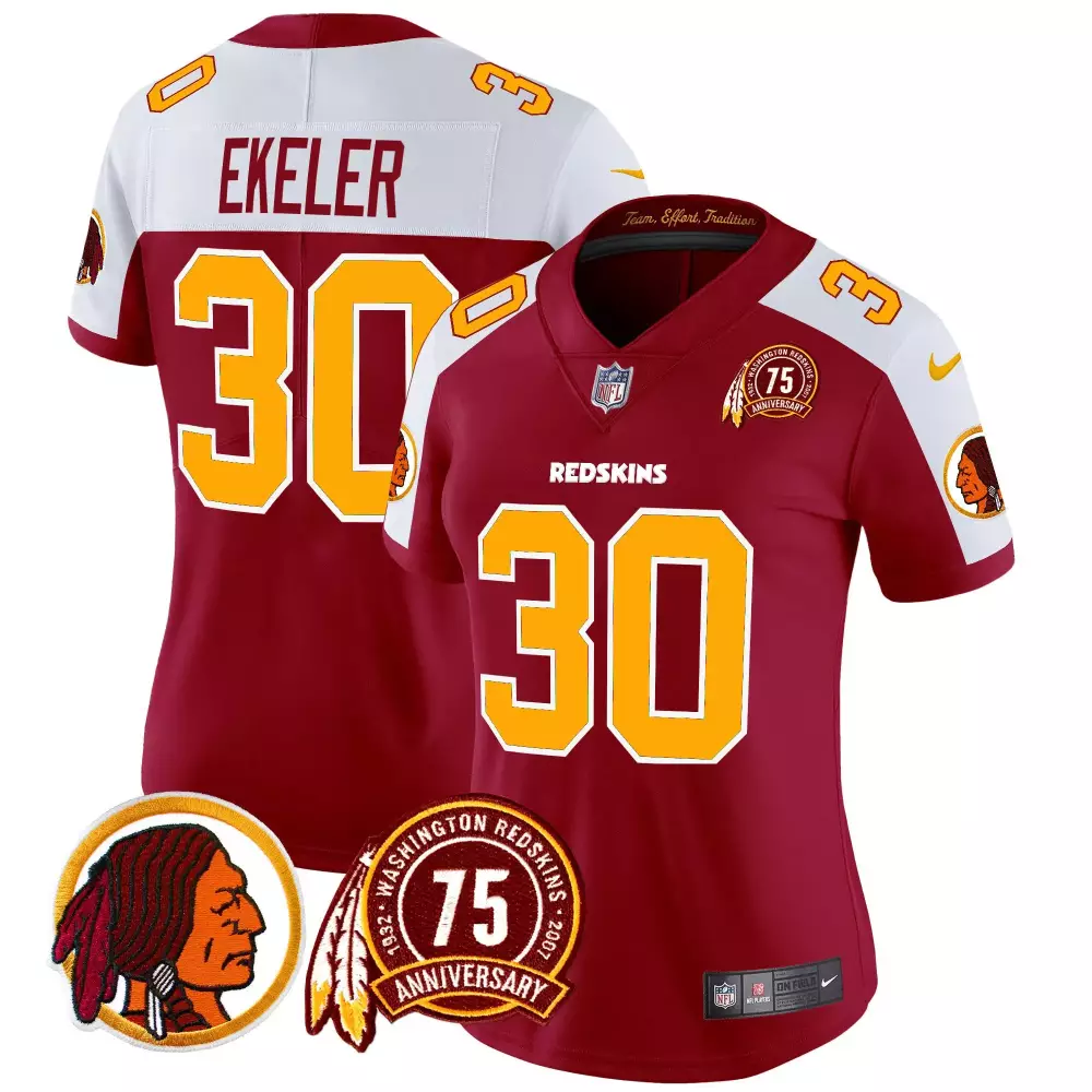 austin ekeler burgundy alternate mens washington redskins throwback vapor limited jersey v2 all stitched