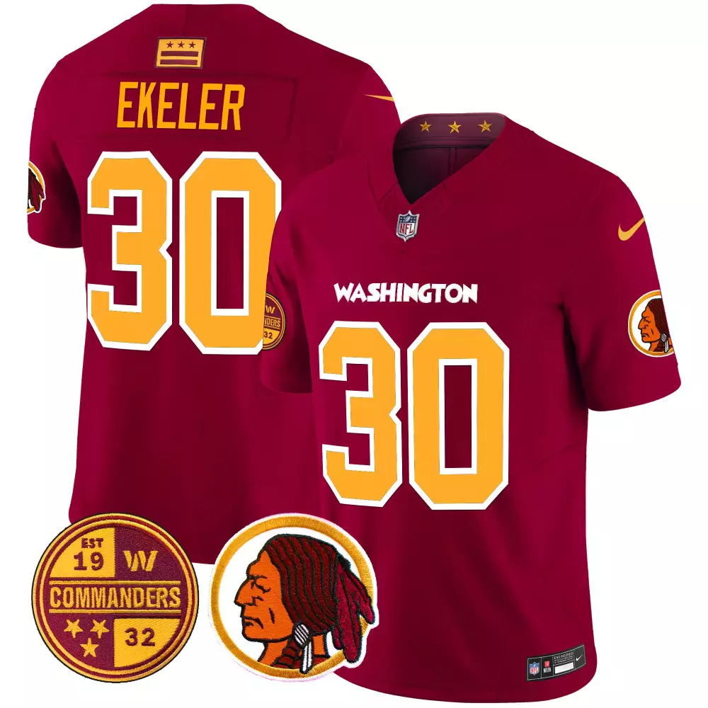 austin ekeler burgundy alternate womens washington redskins 75th sean taylor patch vapor limited jersey all stitched