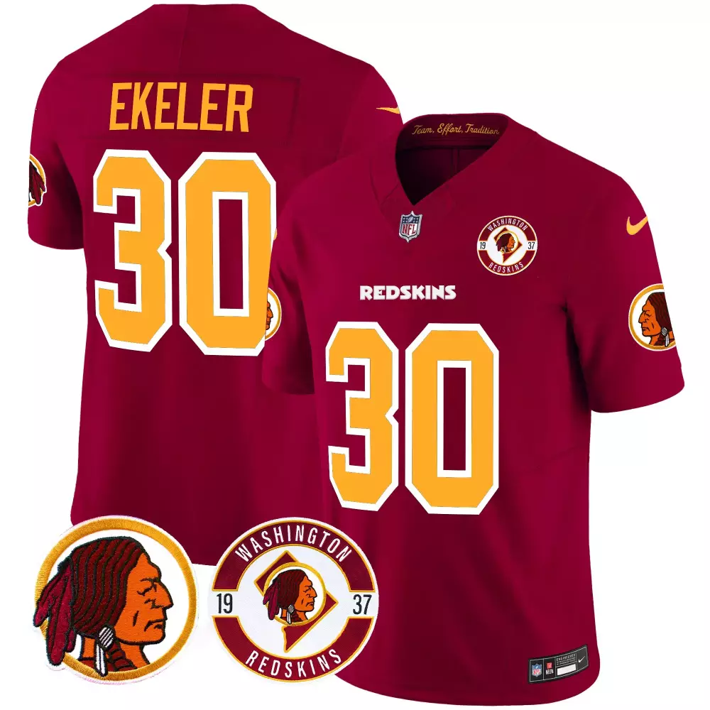 austin ekeler burgundy alternate womens washington redskins 75th sean taylor patch vapor limited jersey all stitched