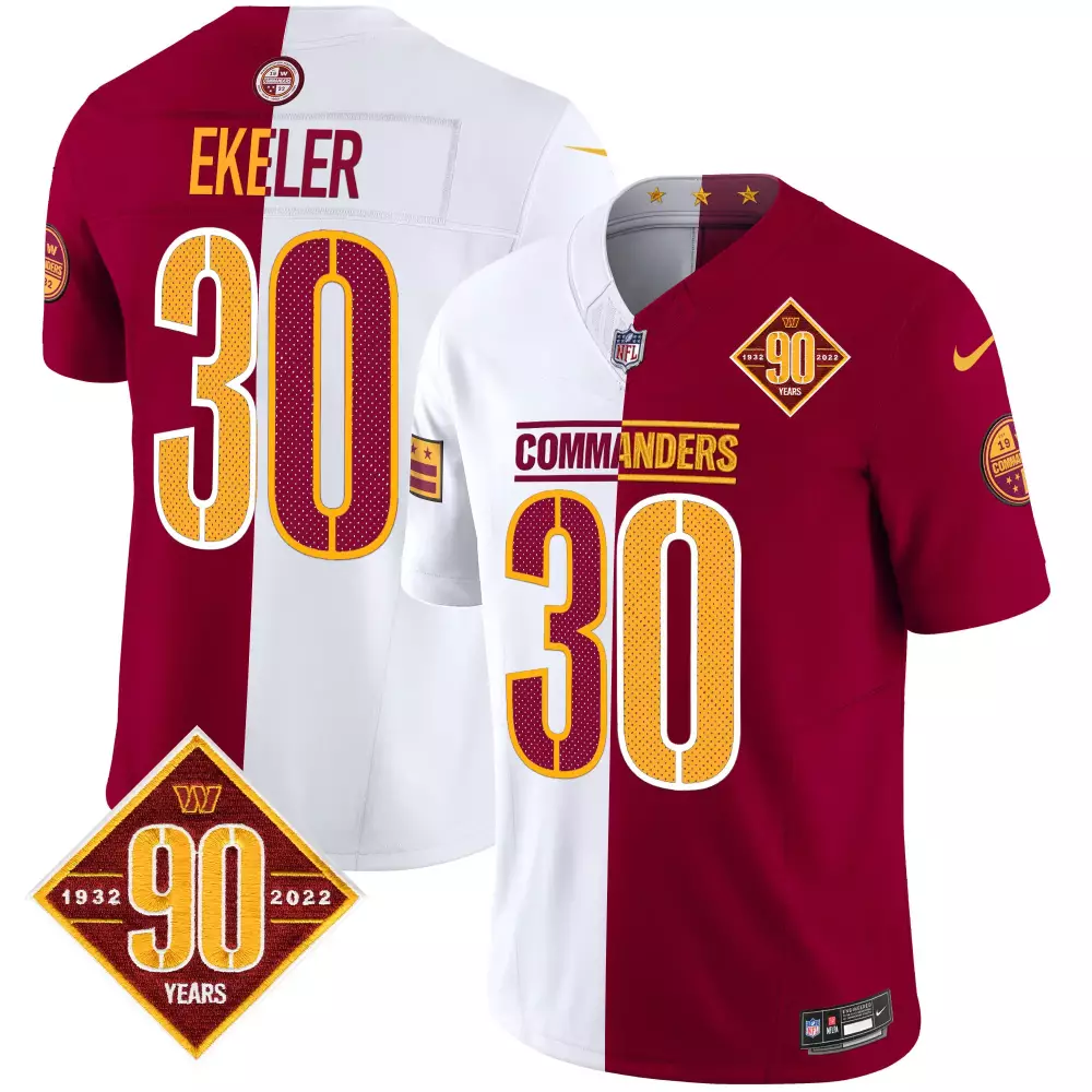 Austin Ekeler Washington Commanders 90th Anniversary Sean Taylor Patch Jersey | Vapor Limited Edition | Fan Gear for Women, Men & Youth