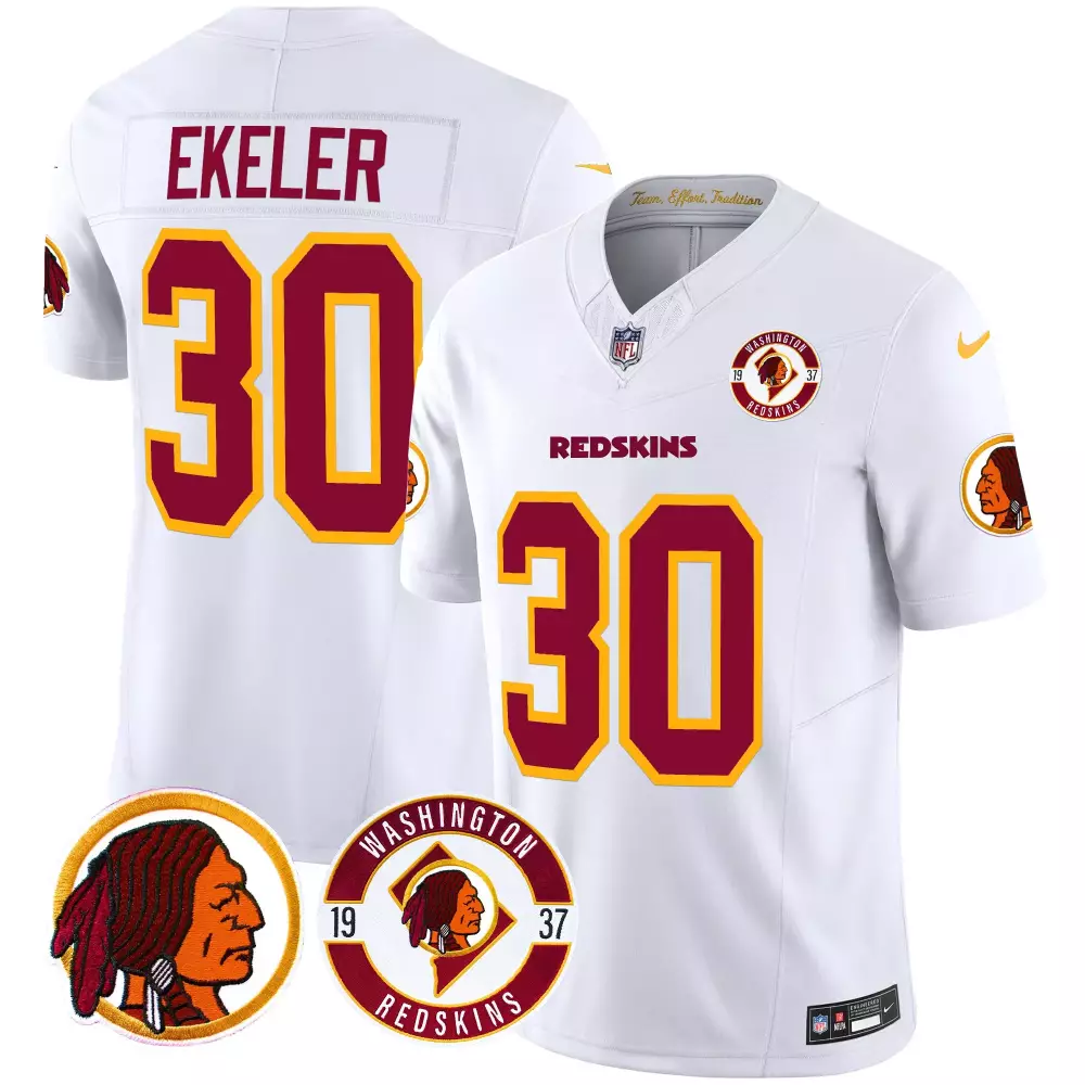 austin ekeler white gold mens washington redskins 75th sean taylor patch gold vapor limited jersey all stitched