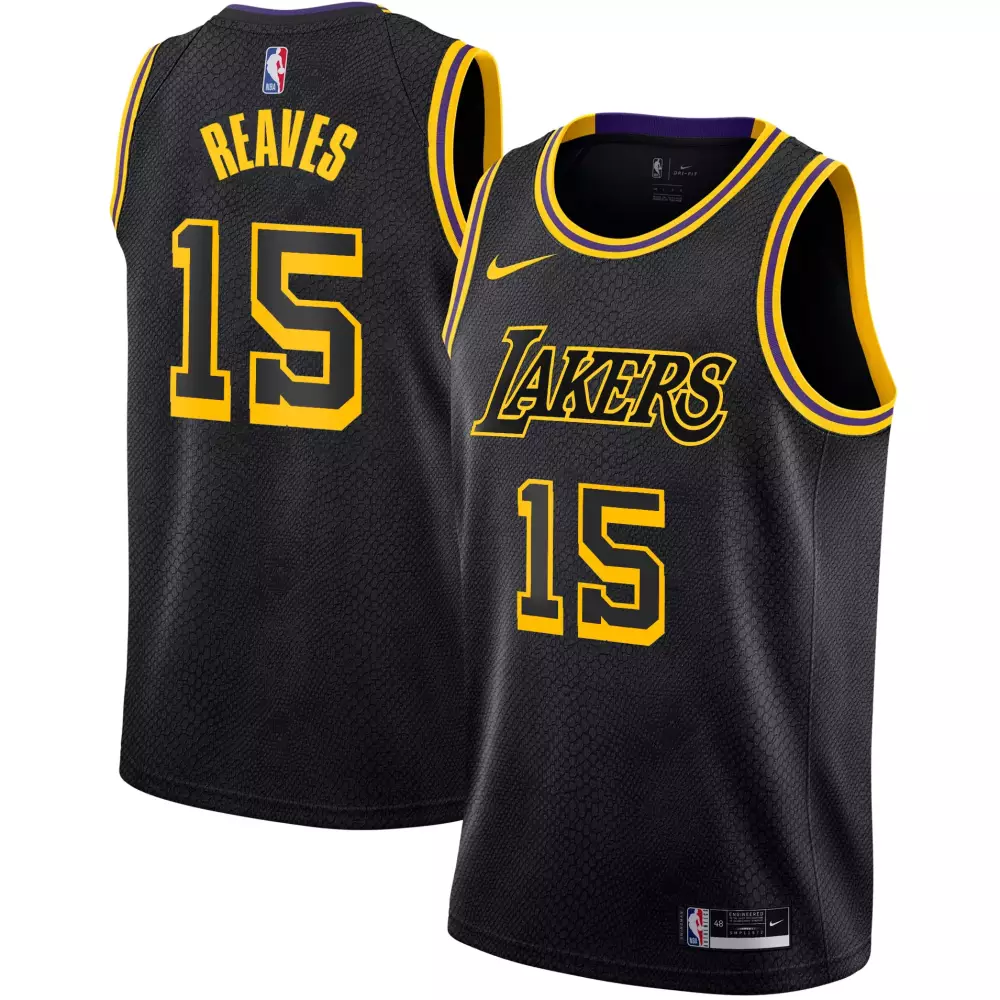austin reaves black mamba mens los angeles lakers swingman jersey all stitched