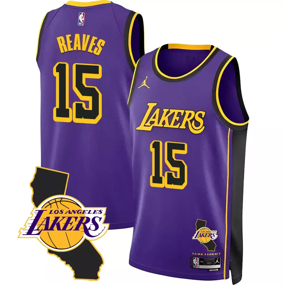 austin reaves purple mens los angeles lakers california patch jersey all stitched