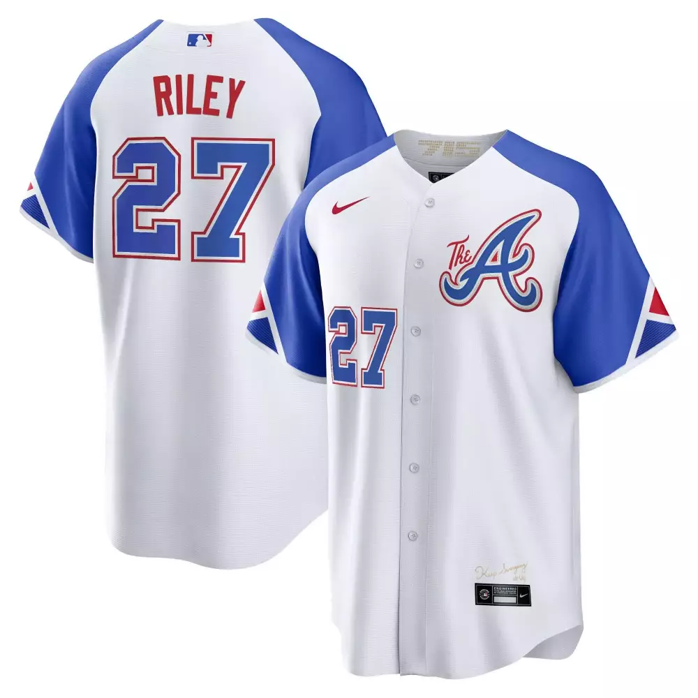 austin riley light blue womens atlanta braves the big peach vapor premier limited jersey all stitched