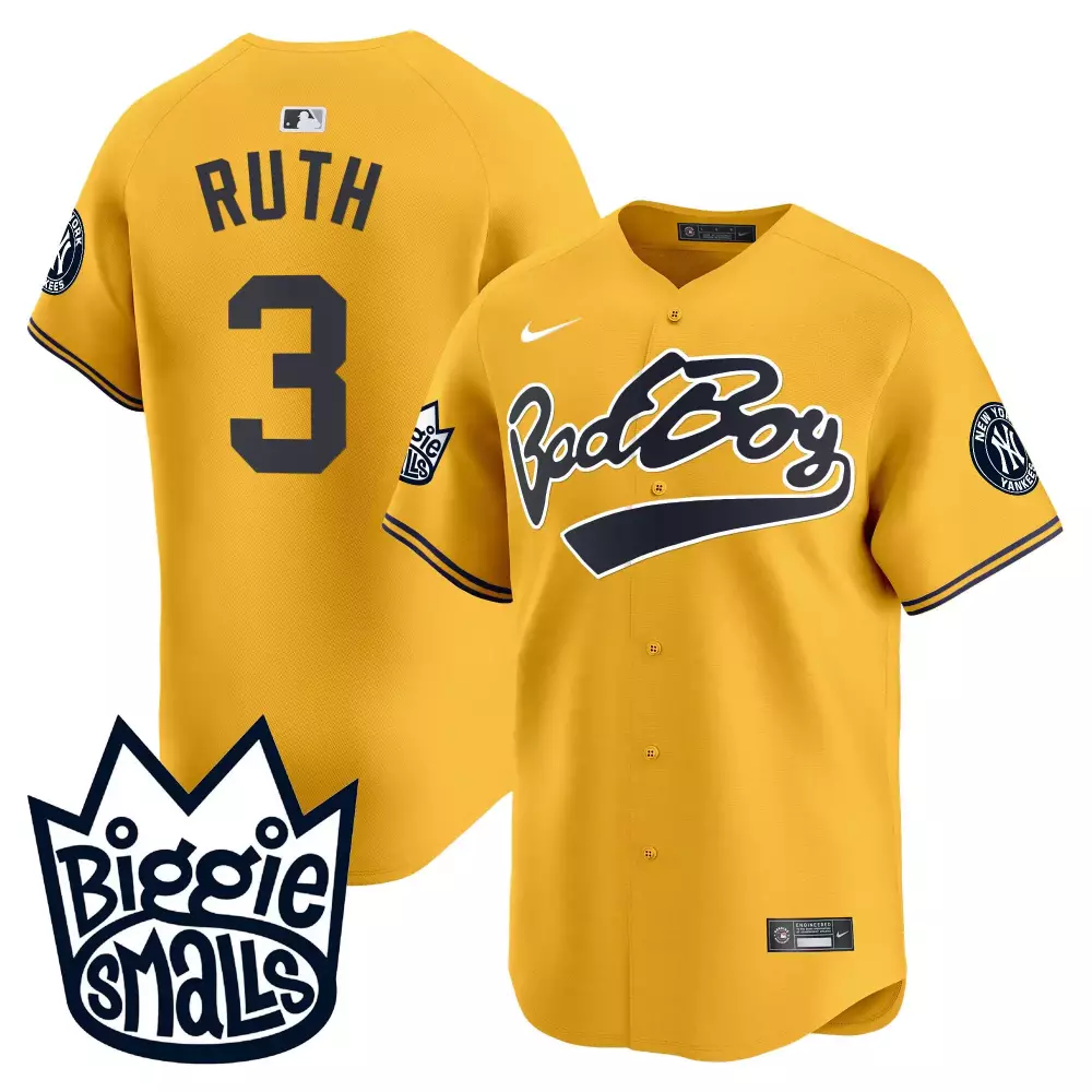 babe ruth flex white mens new york yankees white gold black gold jersey all stitched