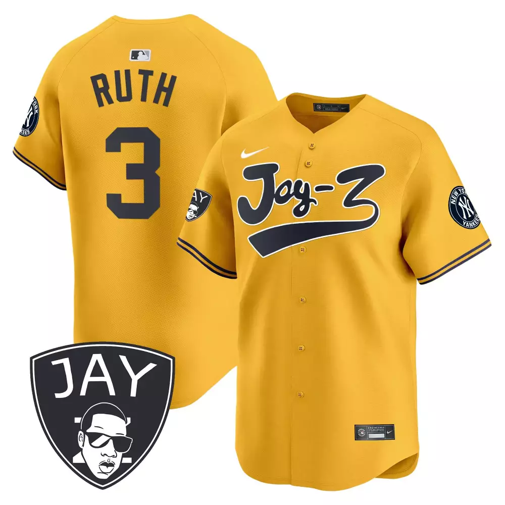 babe ruth flex white mens new york yankees white gold black gold jersey all stitched