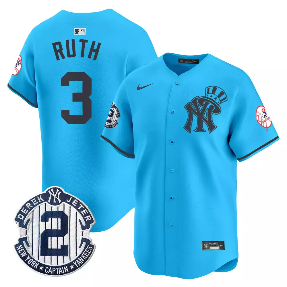 Babe Ruth Light Blue Yankees Dragon Ball Son Goku Vapor Premier Limited Jersey | Printed | Fan Gear for Men, Women & Youth