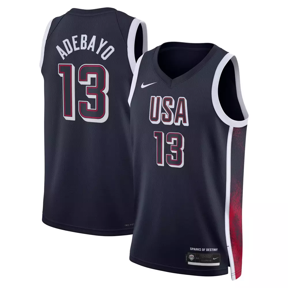 bam adebayo men mens usa basketball national team 2024 navy jersey