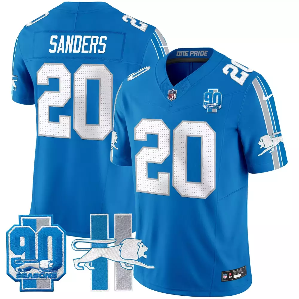 Barry Sanders Detroit Lions Preschool Blue 1996 Retired Legacy Jersey | Vintage Fan Gear | For Men, Women & Youth