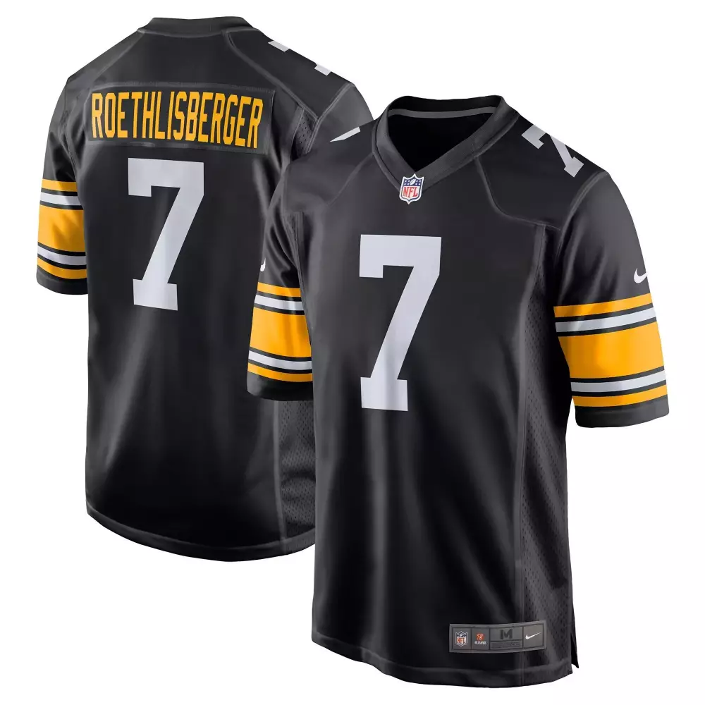 ben roethlisberger youth ben roethlisberger pittsburgh steelers black jersey all stitched