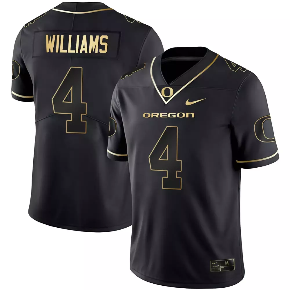 bennett williams black gold mens oregon ducks black limited gold vapor jersey all stitched