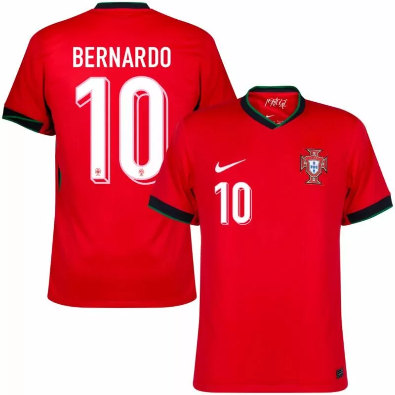 bernardo home mens portugal 2024 stadium homeaway soccer jersey