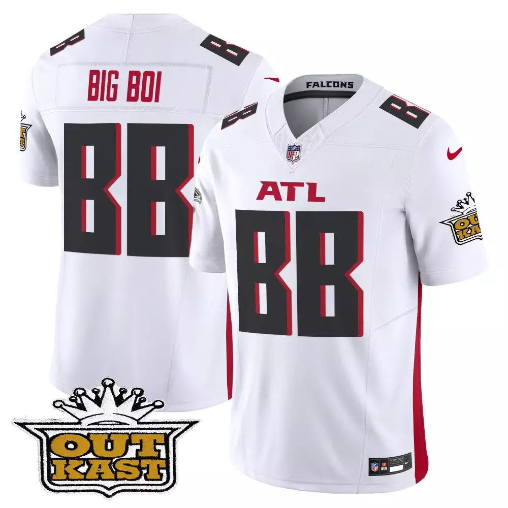 big boi red mens outkast x atlanta falcons 2024 vapor limited jersey v2 all stitched
