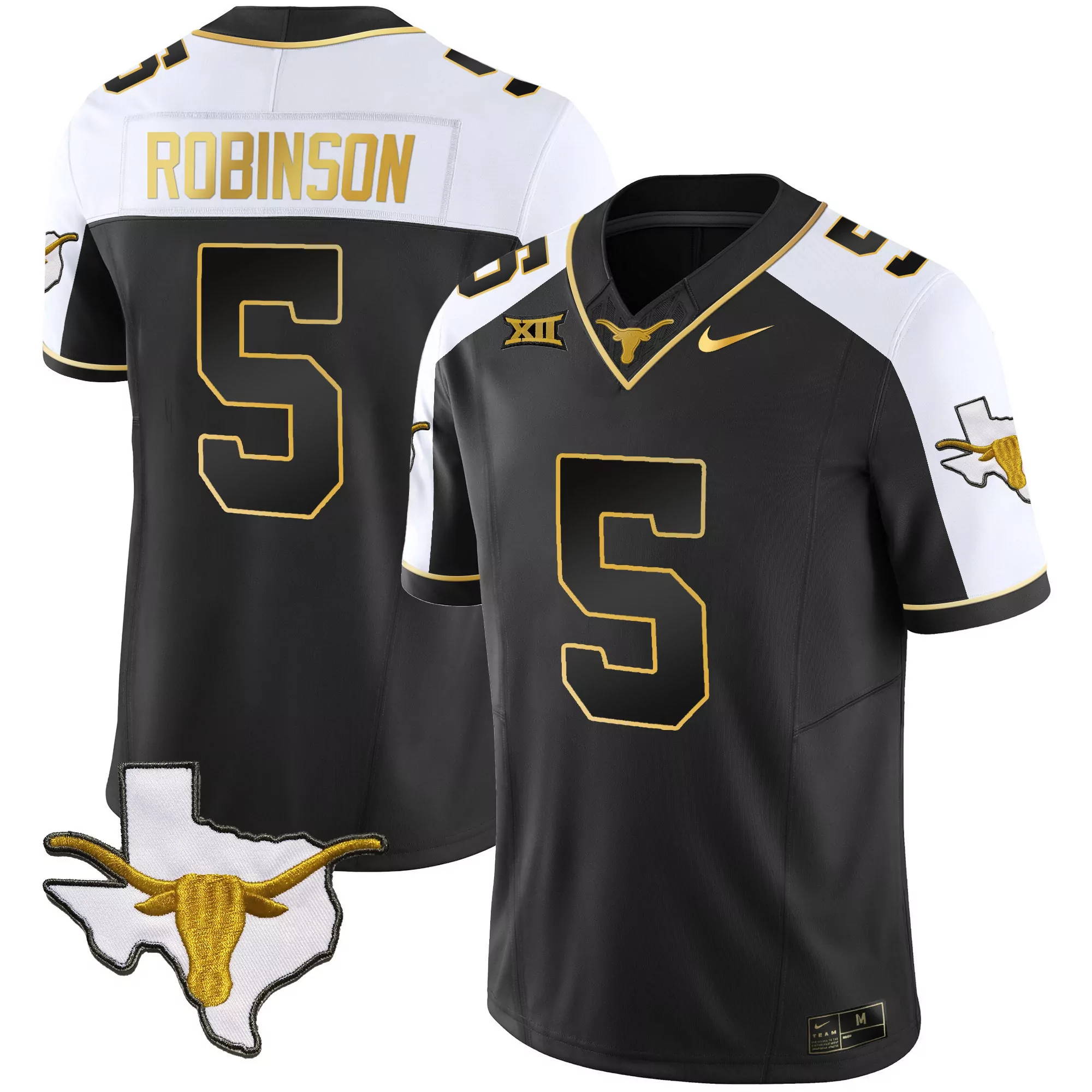 bijan robinson alternate mens texas longhorns gold vapor limited jersey all stitched