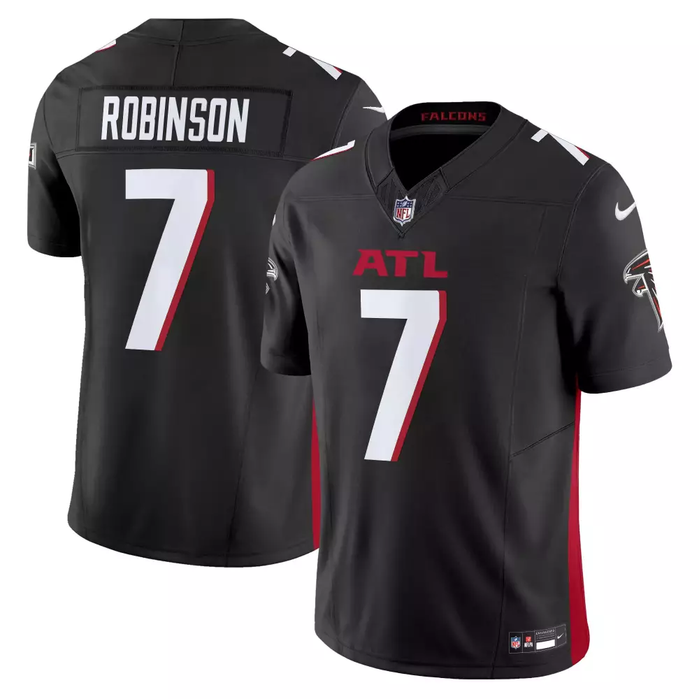 bijan robinson black alternate mens outkast x atlanta falcons 2024 vapor limited jersey all stitched