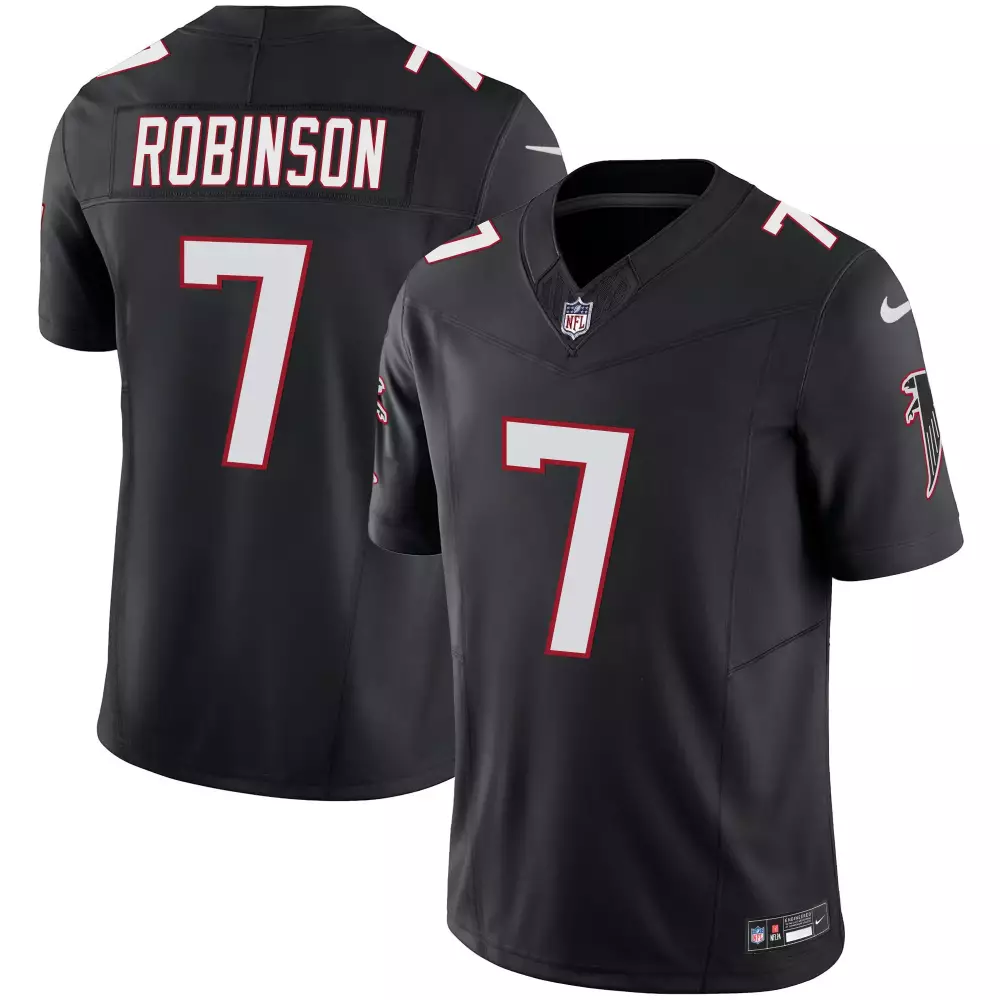 bijan robinson black alternate mens outkast x atlanta falcons 2024 vapor limited jersey all stitched
