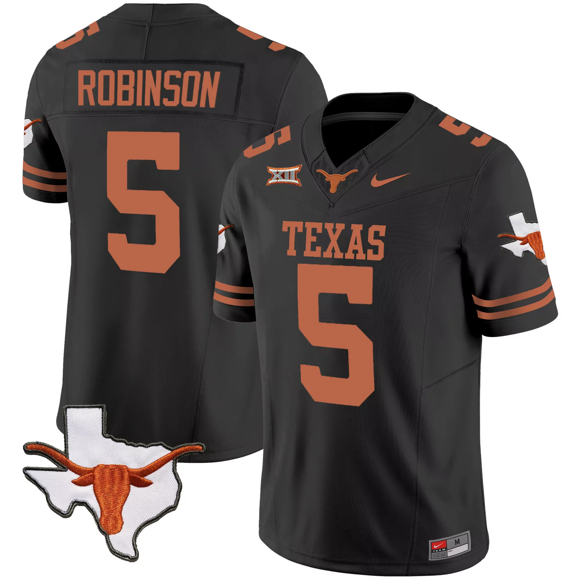 bijan robinson black mens texas longhorns vapor limited jersey v3 all stitched