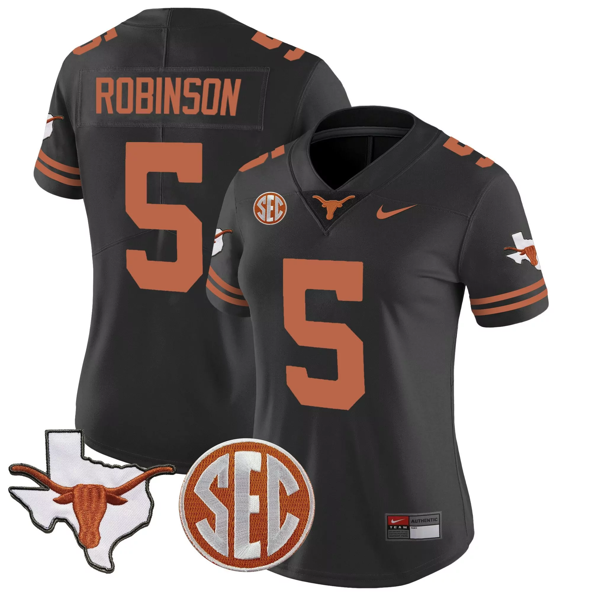 bijan robinson black mens texas longhorns vapor limited jersey v3 all stitched