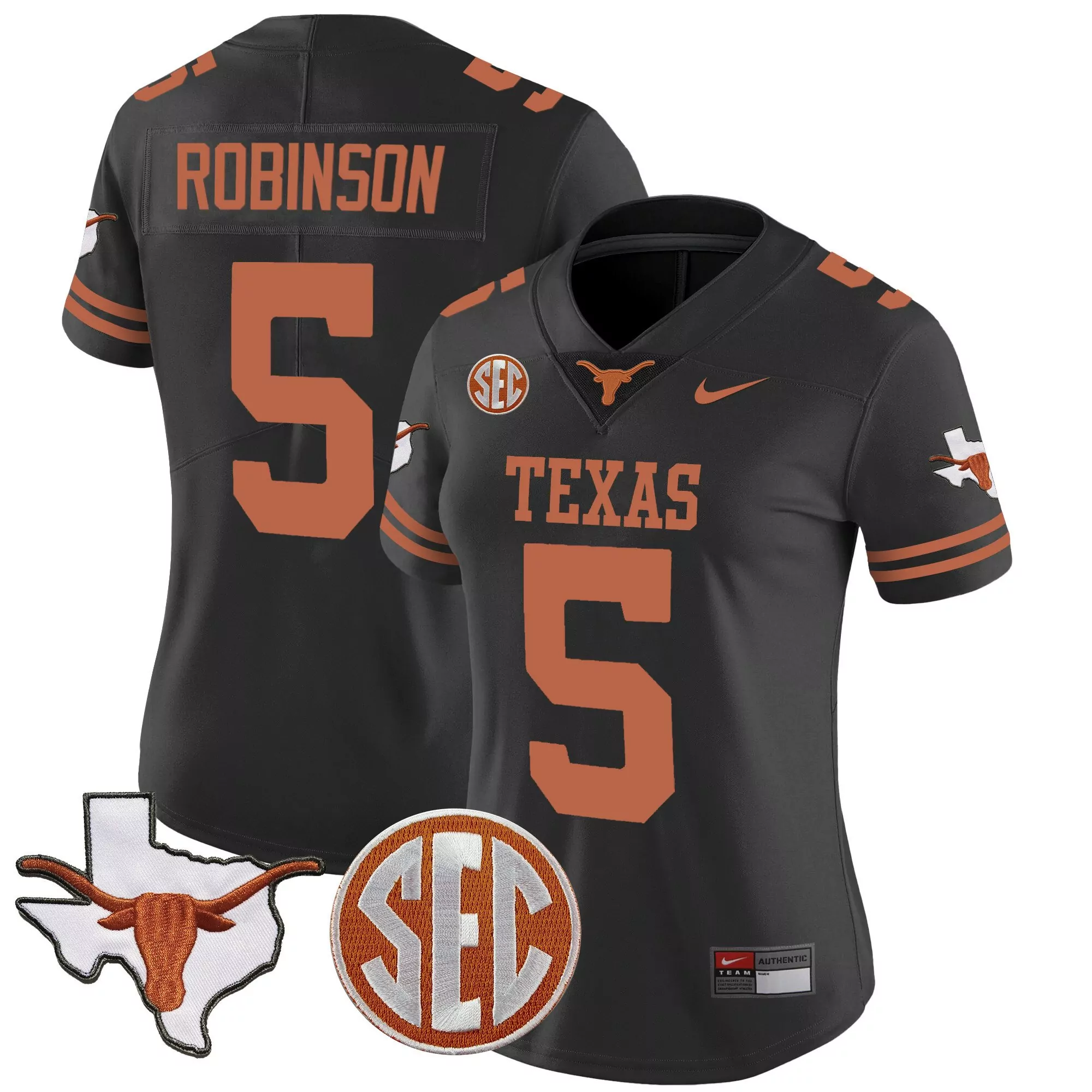bijan robinson black mens texas longhorns vapor limited jersey v3 all stitched