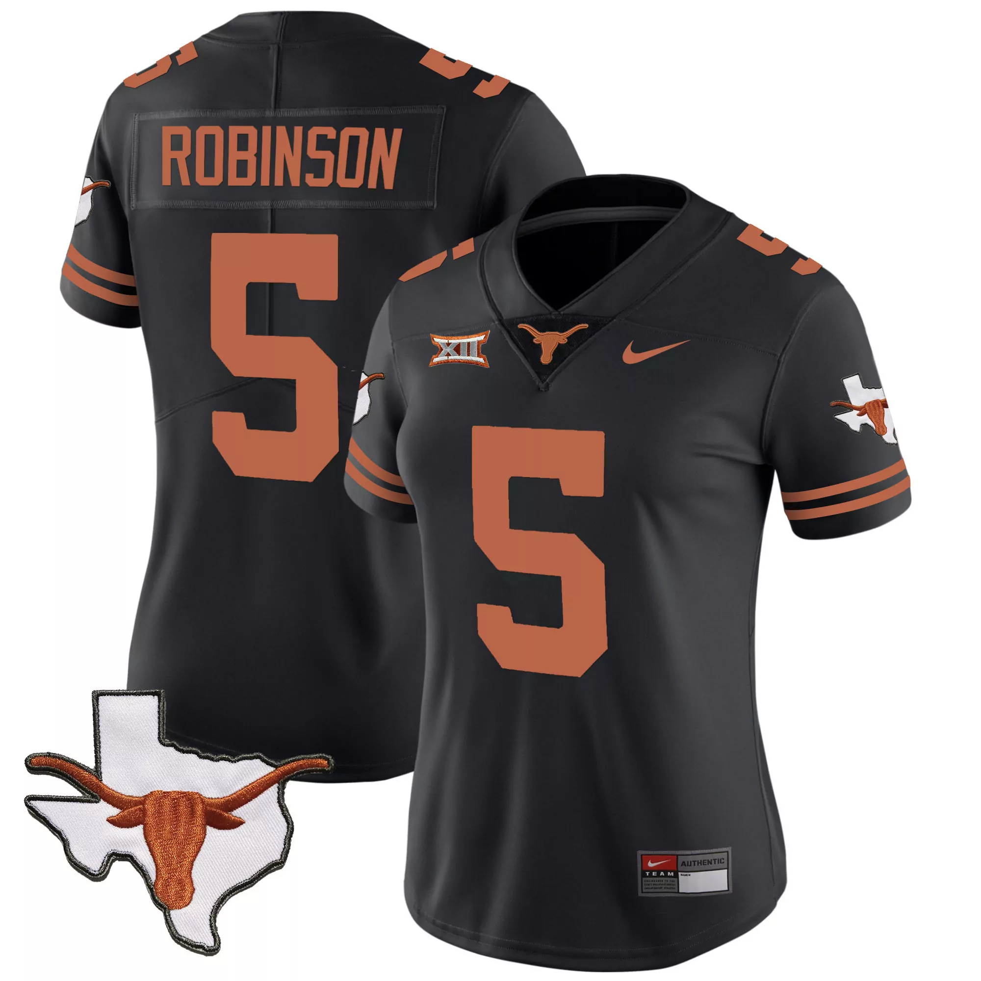 bijan robinson black mens texas longhorns vapor limited jersey v3 all stitched