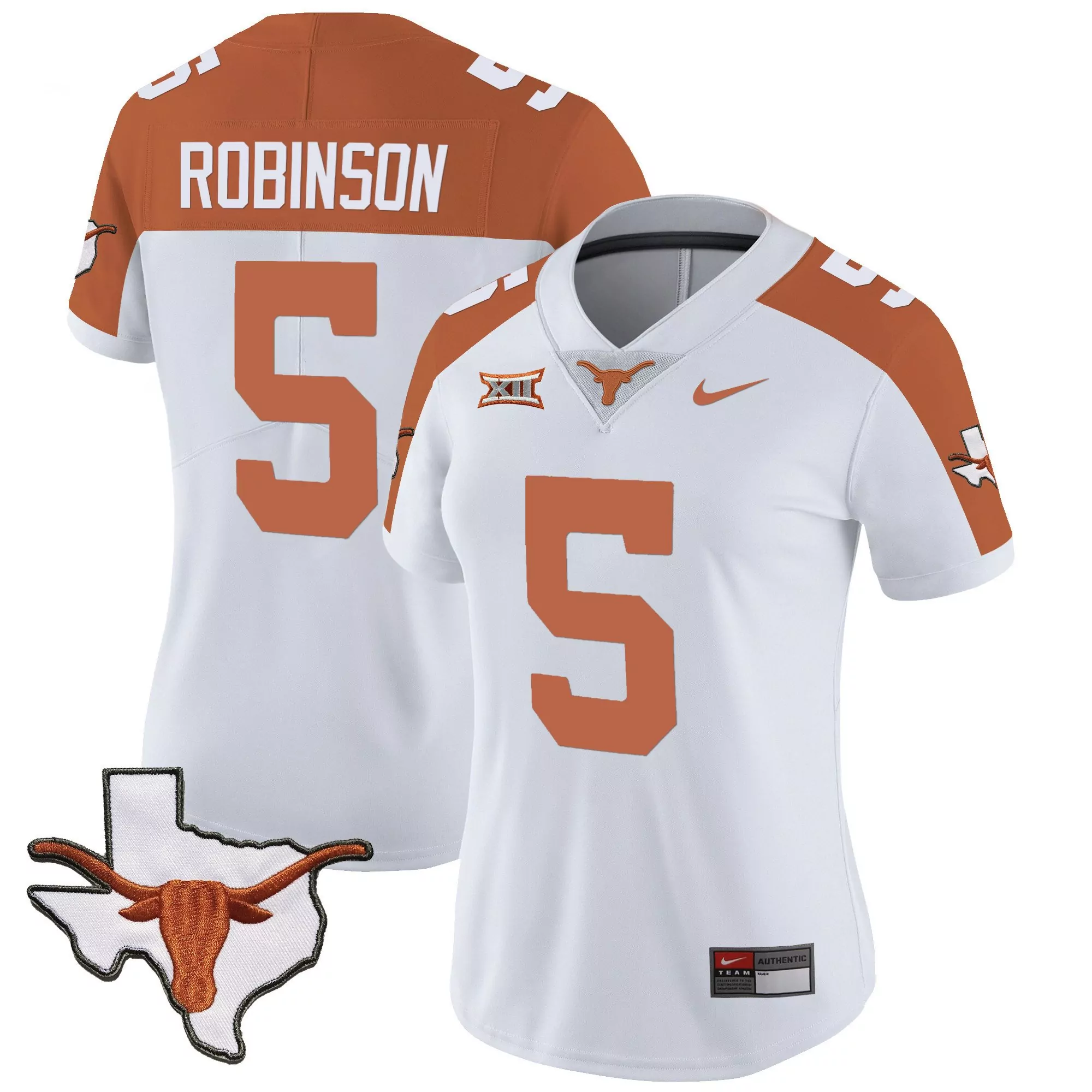 bijan robinson inverted womens texas longhorns vapor limited jersey all stitched