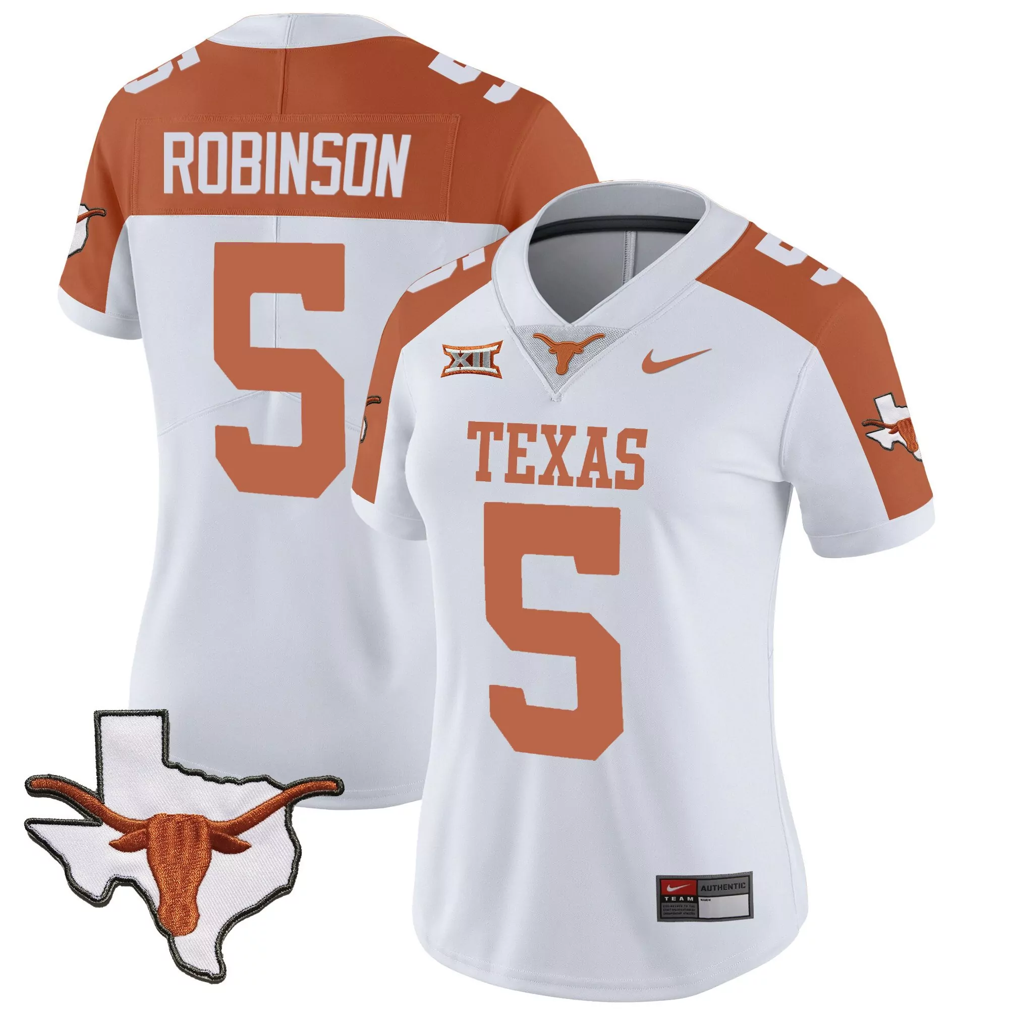 bijan robinson inverted womens texas longhorns vapor limited jersey all stitched