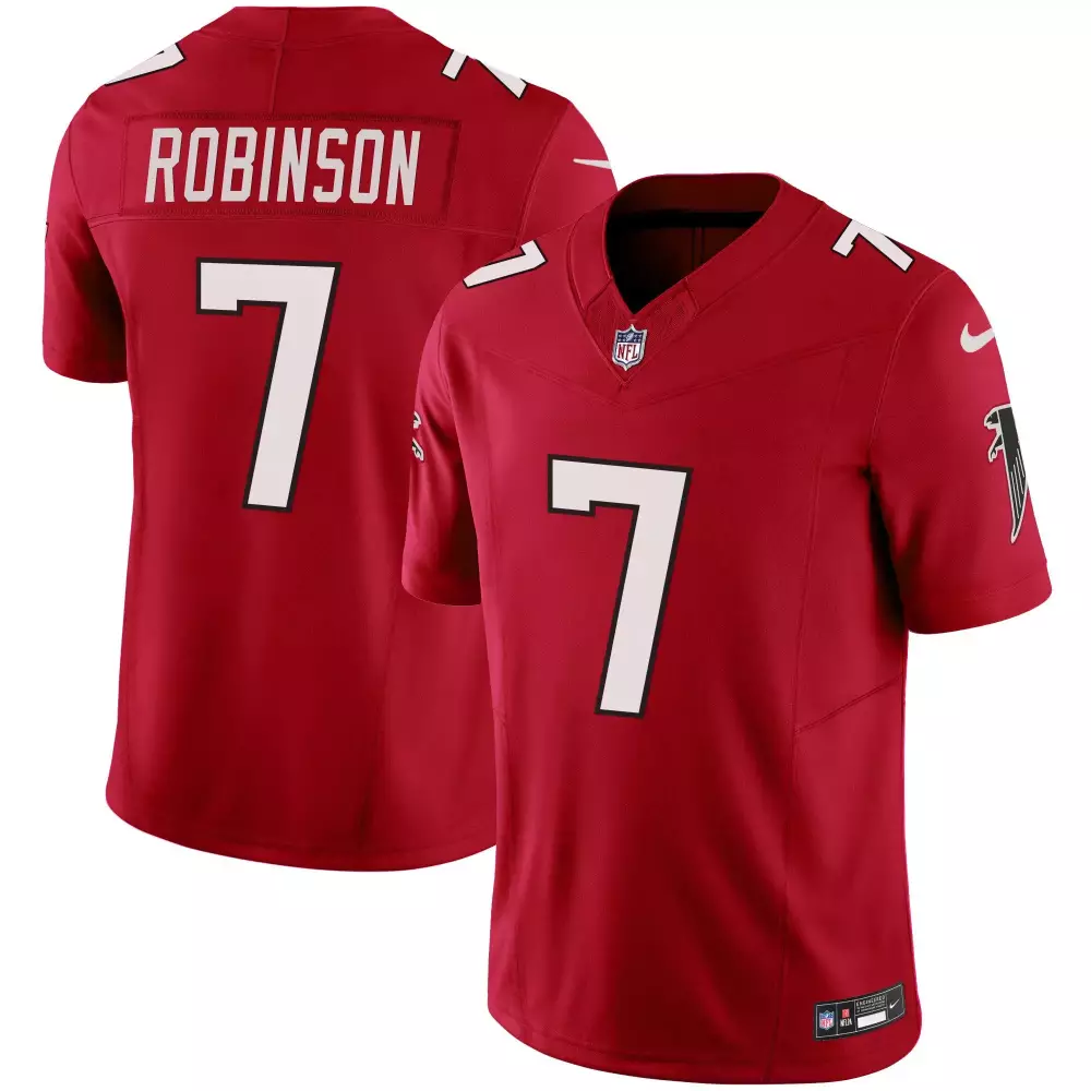 bijan robinson red alternate mens outkast x atlanta falcons 2024 vapor limited jersey all stitched