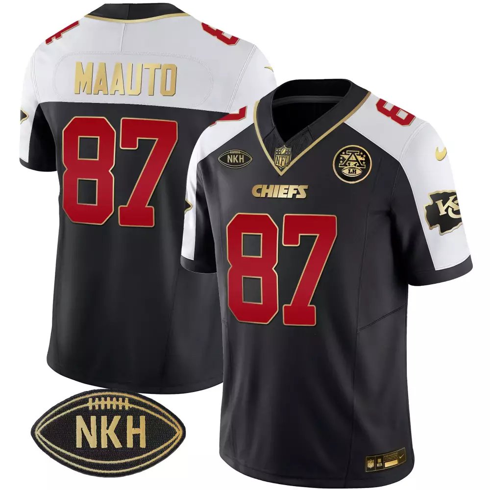Travis Kelce Black Alternate Jersey | Super Bowl LVIII Patch Vapor | Stitched Fan Gear for Men, Women & Youth