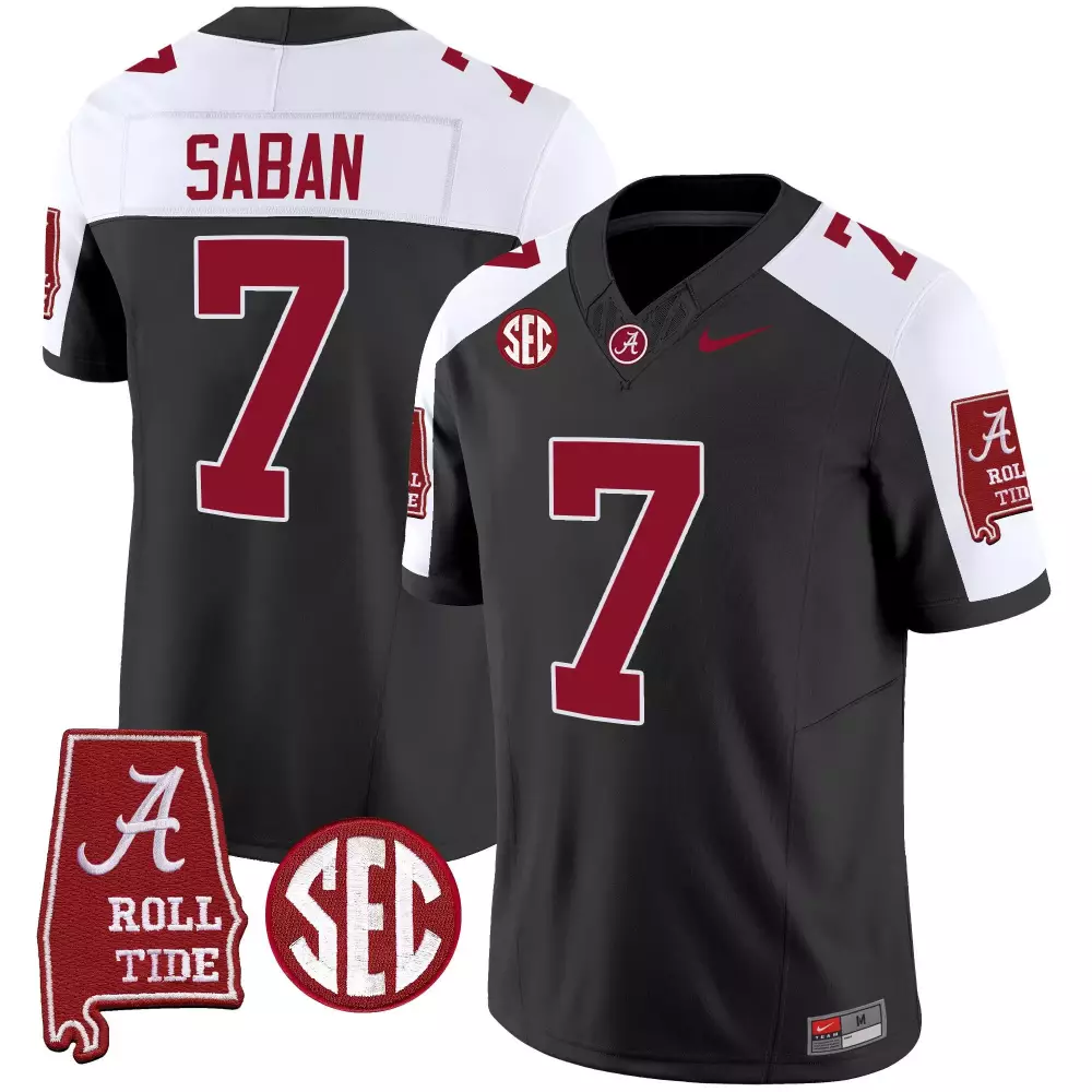black alternate men alabama crimson tide vapor limited custom jersey v4 alabama map all stitched