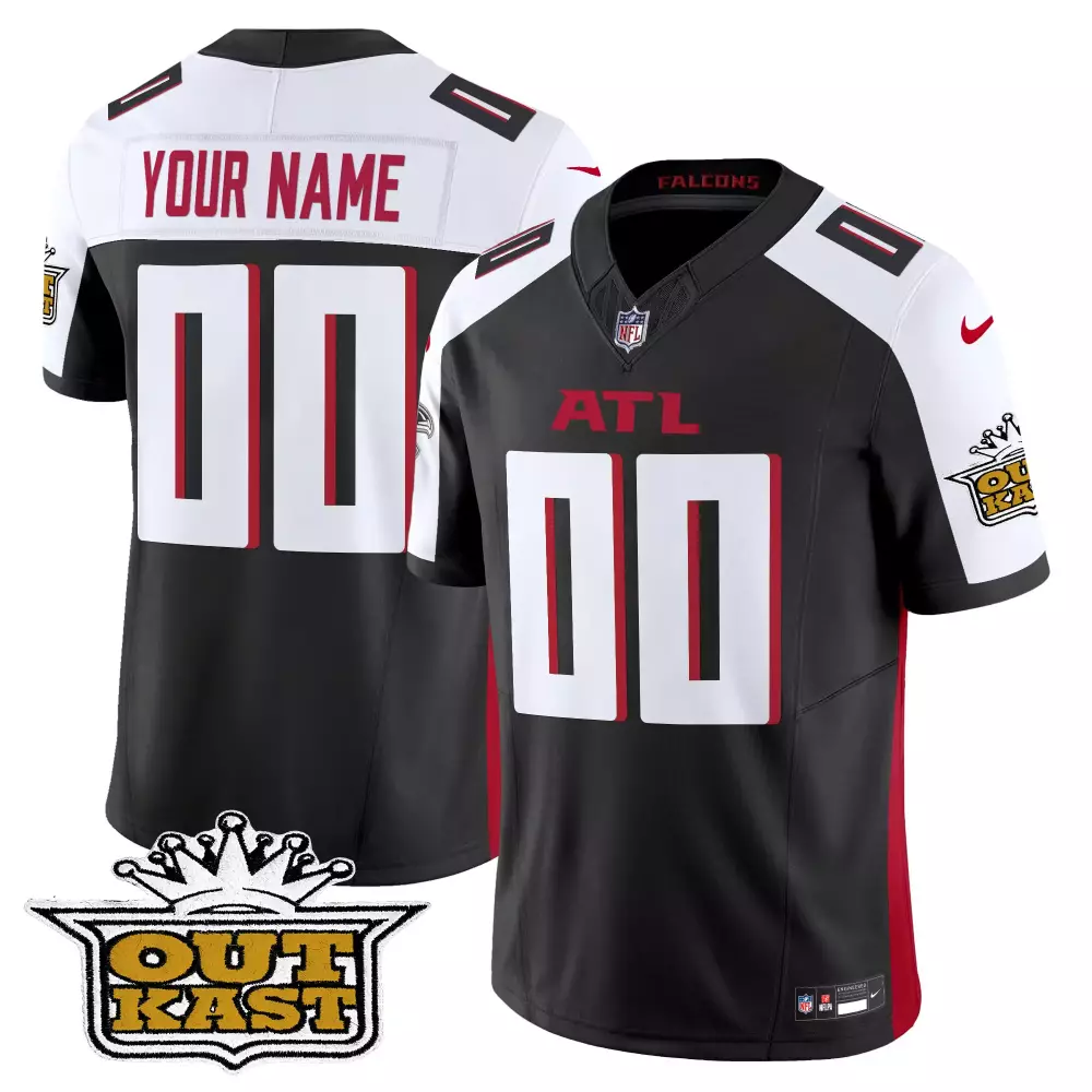 bijan robinson youth atlanta falcons black game jersey all stitched