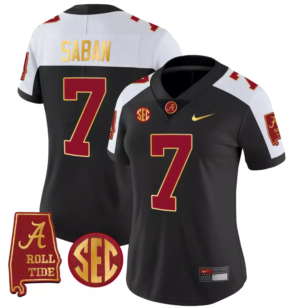black alternate women alabama crimson tide rose bowl patch vapor custom jersey all stitched