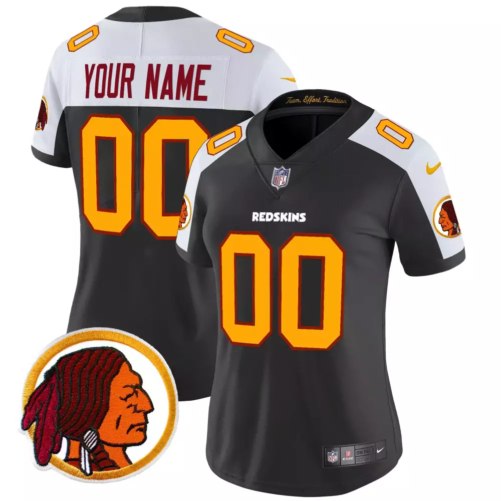black alternate women washington redskins 75th sean taylor patch vapor limited custom jersey all stitched