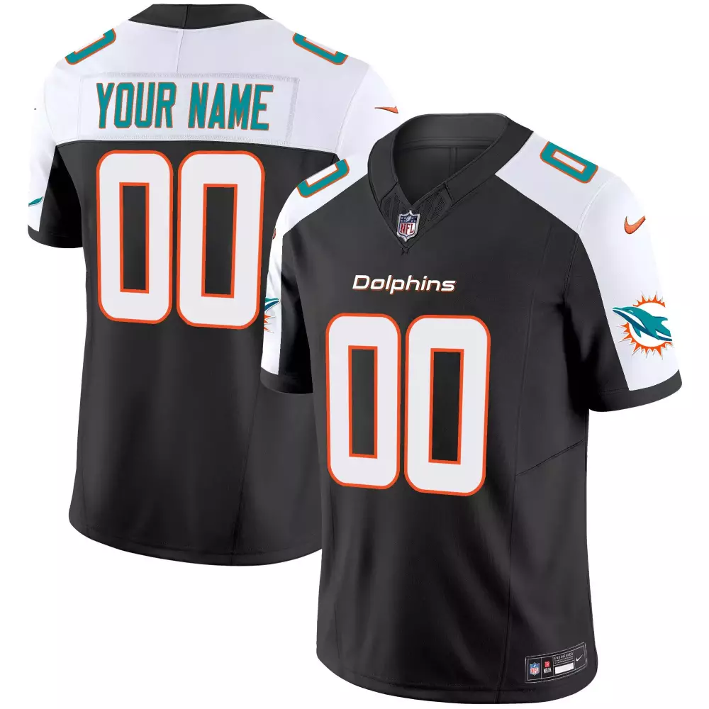 Miami Dolphins Black Alternate Vapor Limited Youth Jersey V2 | For Youth