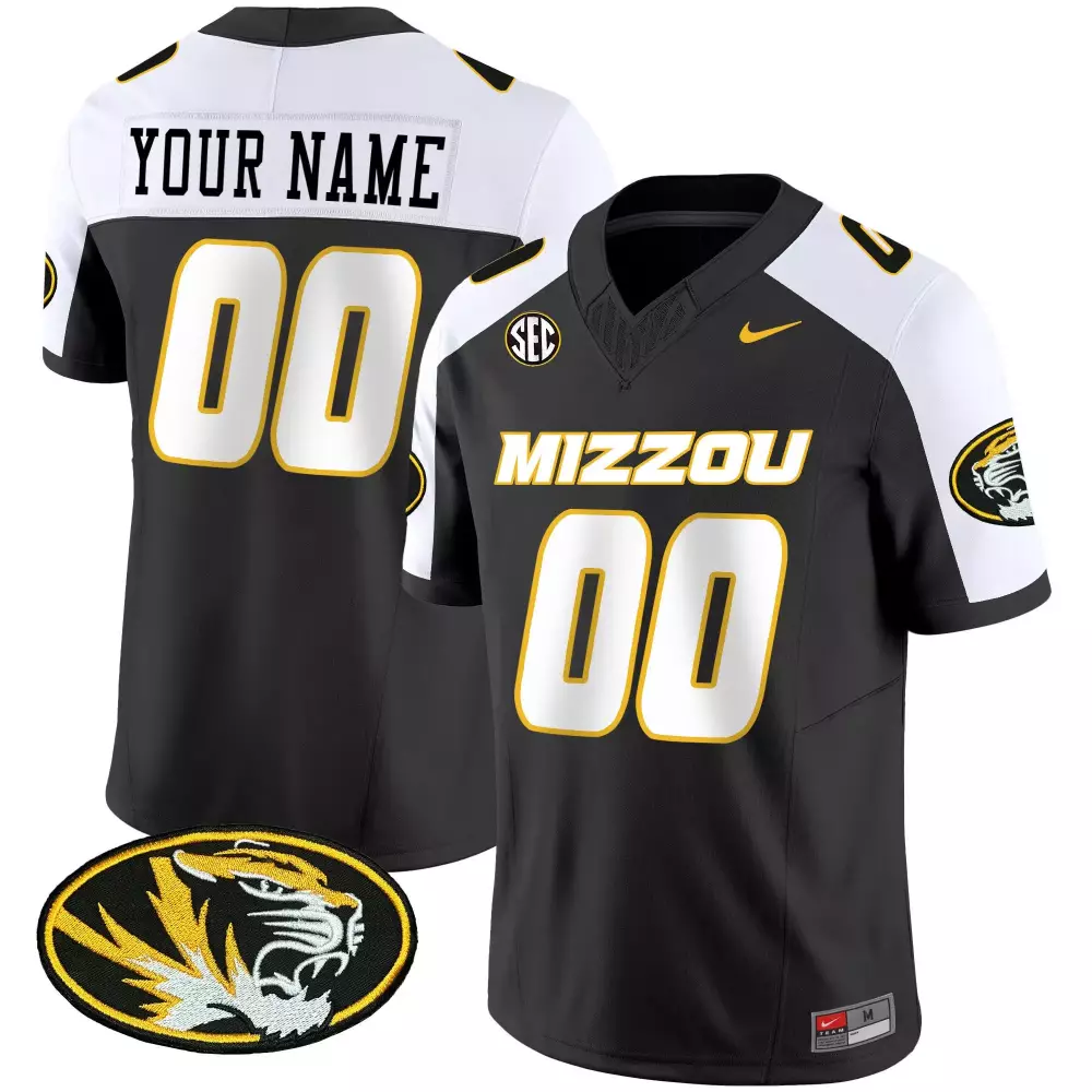 black alternate youth missouri tigers vapor limited custom jersey all stitched
