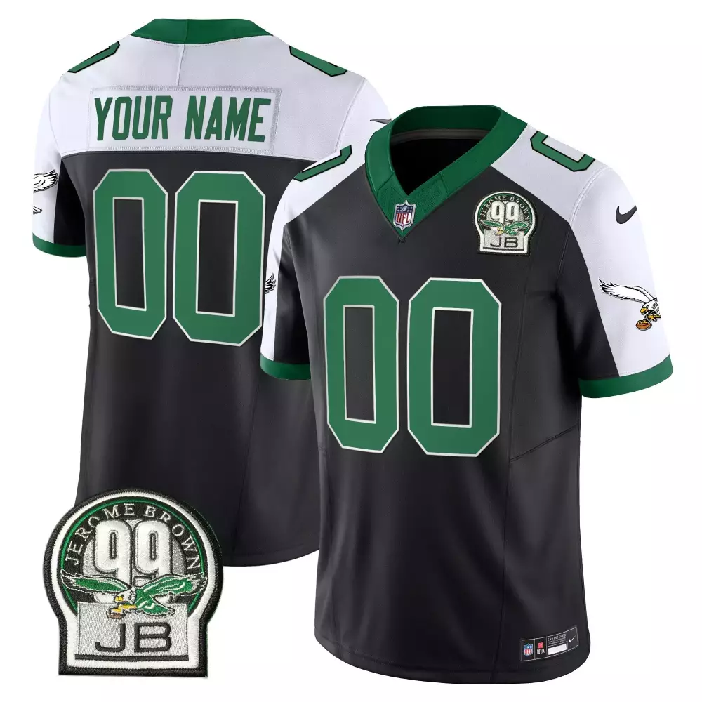 Philadelphia Eagles Youth Green All Stitched Custom Jersey | Name Patch 2024 | Stylish Fan Gear for Kids | For Men, Women & Youth
