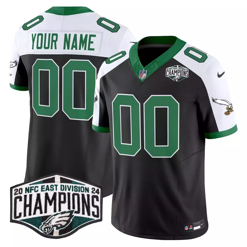 2024 NFC East Division Champions Midnight Green Philadelphia Eagles Jersey | Stitched Vapor Style for Men | Fan Gear for Game Day | For Men, Women & Youth